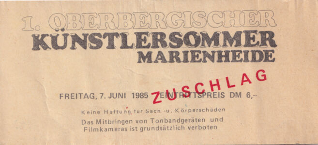 1985 Oberbergischer Kultursommer